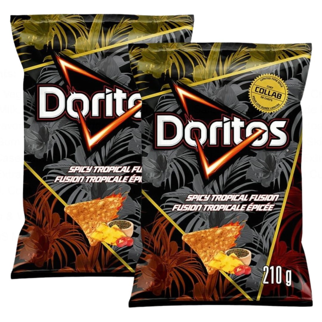 Doritos Spicy Tropical Fusion Flavoured Tortilla Chips, 210 g/7.4 oz (Shipped from Canada)