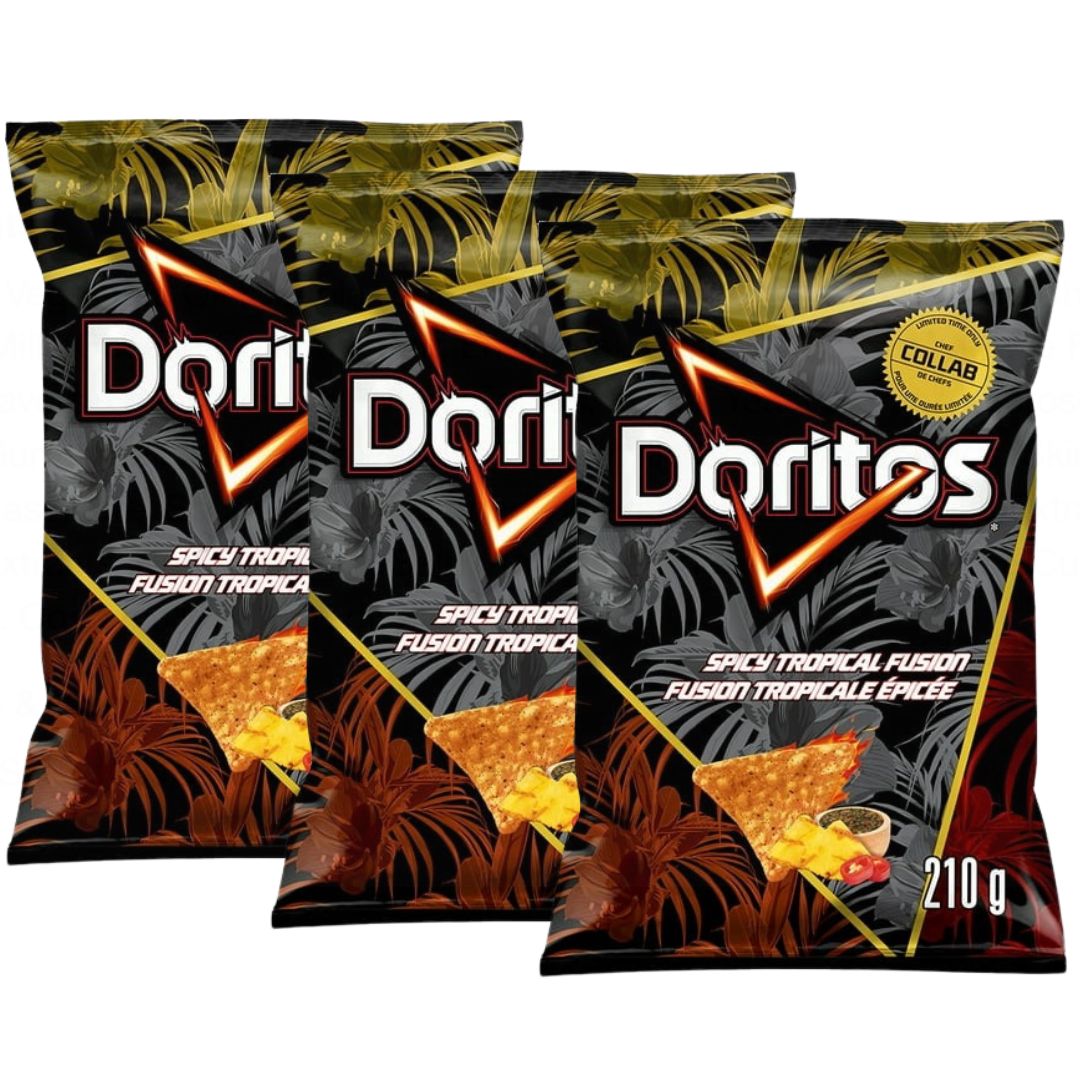 Doritos Spicy Tropical Fusion Flavoured Tortilla Chips, 210 g/7.4 oz (Shipped from Canada)