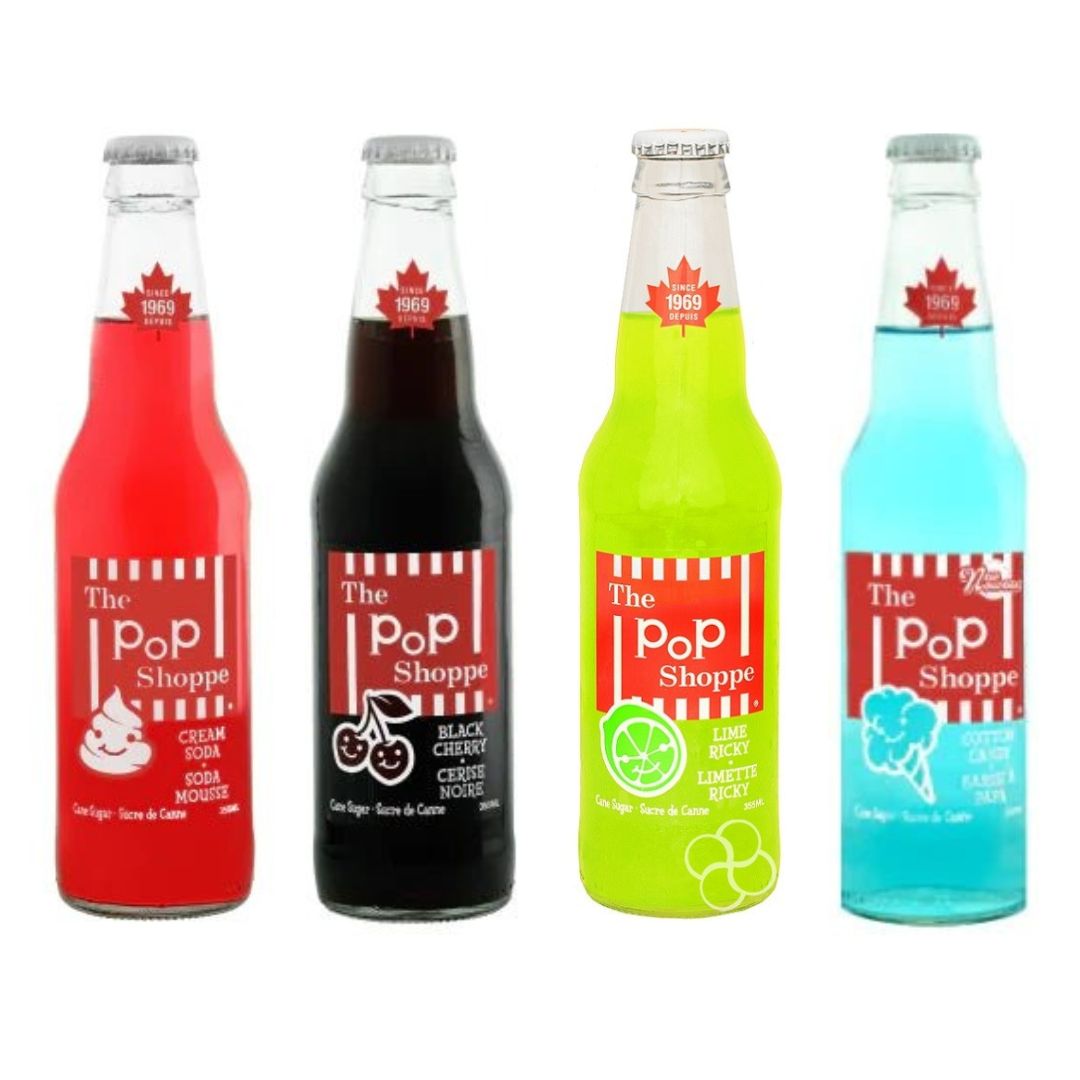 The PoP Shoppe Variety Pack - Four Flavours, 12 x 355ml/12 fl. oz. (Shipped from Canada) by Trendnsave