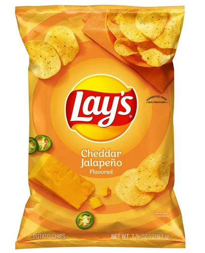 Lays Cheddar Jalapeno Flavored Potato Chips 2