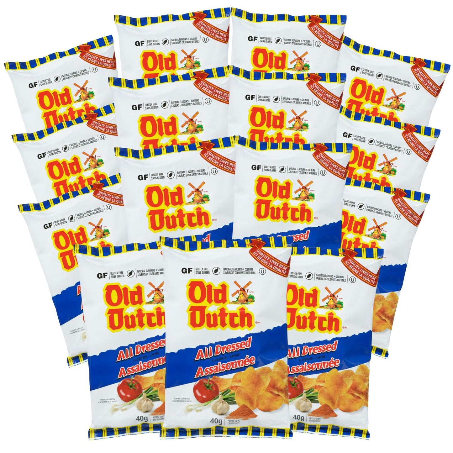 Old Dutch All Dressed Potato Chips, 40g/1.4oz (Shipped from Canada)