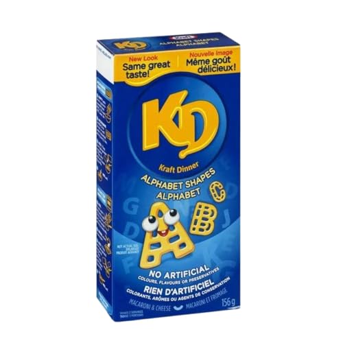 Kraft Dinner - Supermario, Alphabet Shapes - 156g/5.50oz (Shipped from Canada)