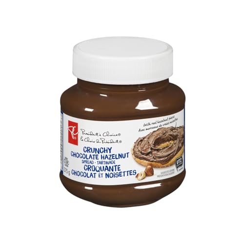 President's Choice Crunchy Chocolate Hazelnut Spread, 375g/13.2 oz (Shipped from Canada)