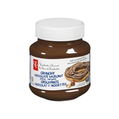 President's Choice Crunchy Chocolate Hazelnut Spread, 375g/13.2 oz (Shipped from Canada)