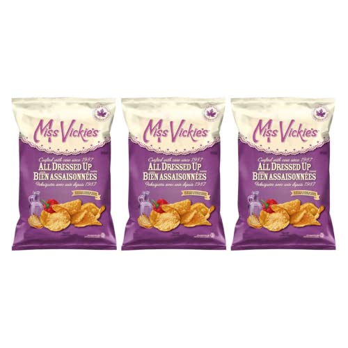 Miss Vickies All Dressed Kettle Cooked Potato Chips pack of 3