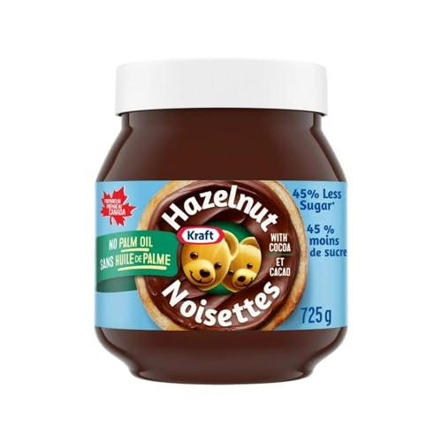 Kraft Hazelnut Spread with Cocoa, Less Sugar, 725g/25.5oz (Shipped from Canada)