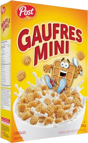 Post Waffle Crisp Breakfast Cereal front cover