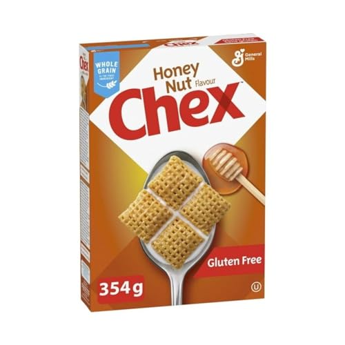 Honey Nut Chex Breakfast Cereal, Gluten Free, Whole Grains, 354g/12.5 oz (Shipped from Canada)