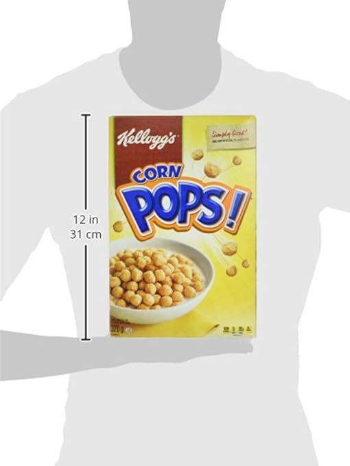 Kellogg’s Corn Pops Cereal, Source of 8 Essential Nutrients, 320g/11.3 oz (Shipped from Canada)