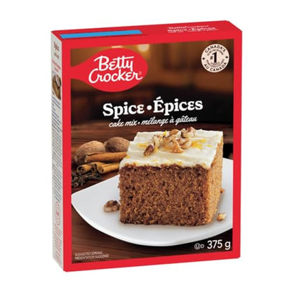 Betty Crocker Cake Mix, Spice Flavor, 375g/13.2 oz (Shipped from Canada)