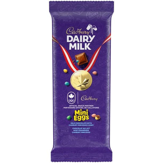 Cadbury Dairy Milk, Mini Eggs Chocolatey Candy Bar, 100g/3.52oz (Includes Ice Pack) (Shipped from Canada)