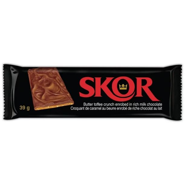 SKOR Candy Bar, 39g/1.37oz (Includes Ice Pack) (Shipped from Canada)