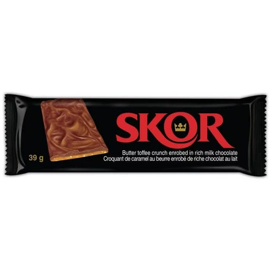 SKOR Candy Bar, 39g/1.37oz (Includes Ice Pack) (Shipped from Canada)