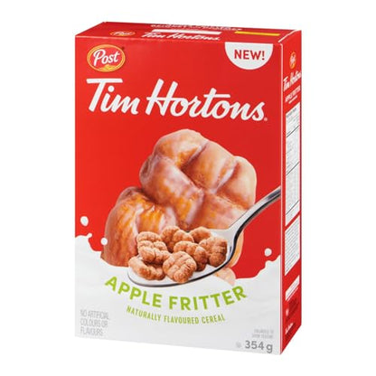 Post Tim Hortons Naturally Flavoured Cereal Apple Fritter, 354g/12.5 oz (Shipped from Canada)