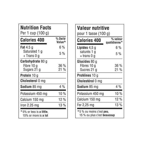 Great Value Granola Cereals Original Nutrition Facts