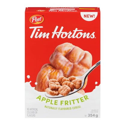 Post Tim Hortons Naturally Flavoured Cereal Apple Fritter, 354g/12.5 oz (Shipped from Canada)