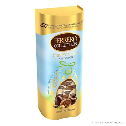 Ferrero Collection CRISPY EGGS Assorted Chocolate Covered Wafer Eggs, 500g/24.7 oz (Shipped from Canada)