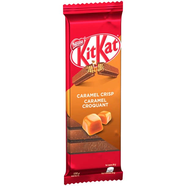 Kit Kat Caramel Crisp Wafer Bar, 120g/4.2oz (Shipped from Canada)