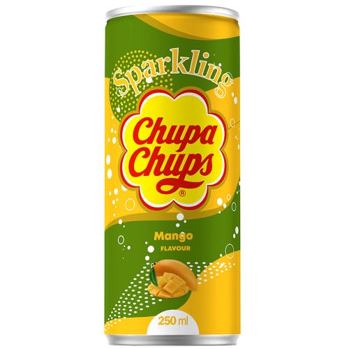 Chupa Chups Sparkling Soda, Mango Flavor,  250mL/8.4 fl. oz (Shipped from Canada)