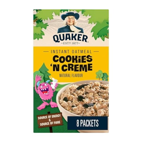 Quaker Cookies 'n' Crème Flavour Instant Oatmeal, 304g/10.7 oz (Shipped from Canada)