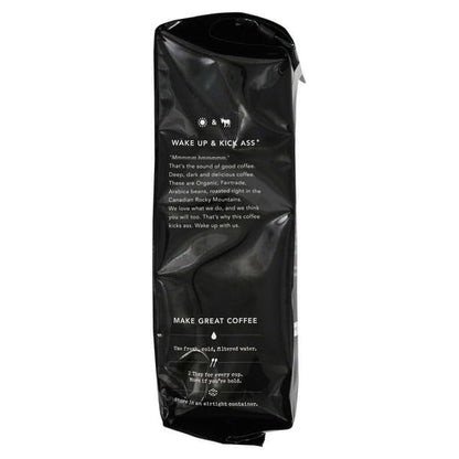 Kickin Horse Coffee - Kick Ass - Dark Roast - Ground Coffee - Certified Fairtrade - Organic - Kosher, 284g/10 oz (Shipped from Canada)