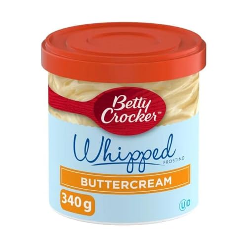 Betty Crocker Gluten Free Whipped Frosting Buttercream, Ready-to-Spread, 340g/12 oz (Shipped from Canada)