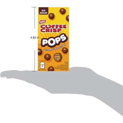 Coffee Crisp Pops Chocolaty Snacks Carton 70g/2.46oz (Shipped from Canada)