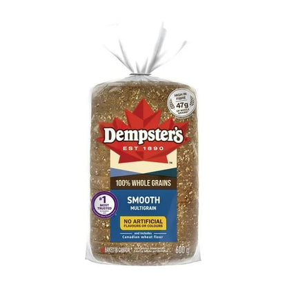 Dempster’s 100% Whole Grains Smooth Multigrain Sliced Bread, 600g/21.16oz (Shipped from Canada)