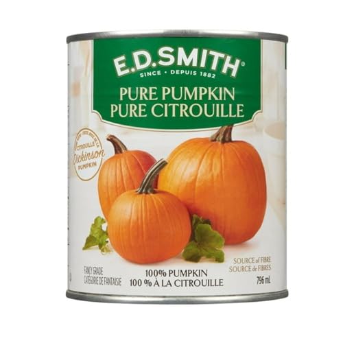 E.D. Smith 100% Pure Canned Pumpkin, 796 mL/26.9 fl. oz (Shipped from Canada)