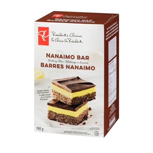 PRESIDENT'S CHOICE Nanaimo Bar Baking Mix, 740g/26.1 oz (Shipped from Canada)