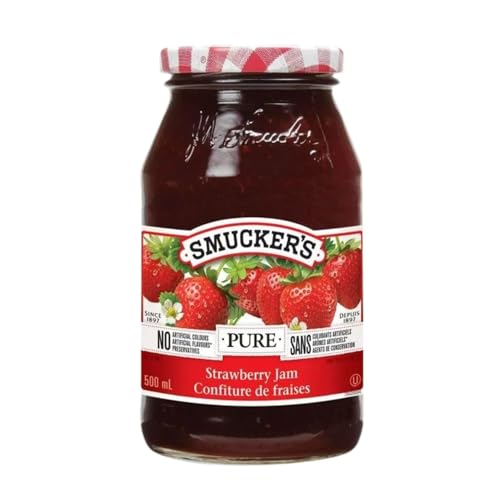 Smucker's Pure Strawberry Jam, 500 mL/16.9oz (Shipped from Canada)