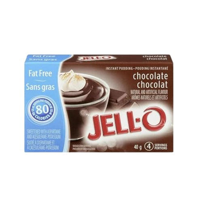 Jell-O Fat Free Chocolate Instant Pudding Mix, 40g/1.41oz (Shipped from Canada)