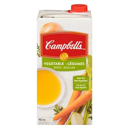 Campbell’s Vegetable Broth, Fat Free, Gluten Free, 900 mL/30.4 fl. oz (Shipped from Canada)
