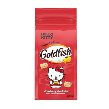 Baked Goldfish Hello Kitty Strawberry Shortcake Flavored Grahams, Limited Edition, 180g/6.3 oz (Shipped from Canada)