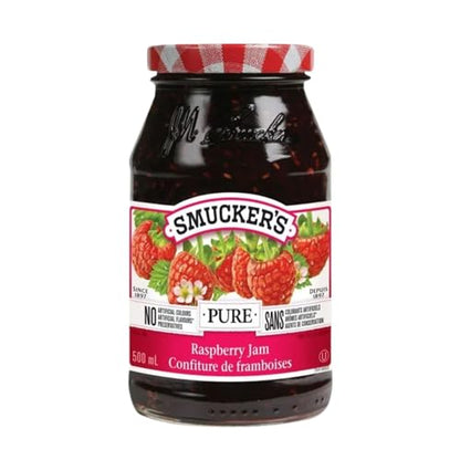 Smucker's Pure Raspberry Jam 500mL/16.9oz (Shipped from Canada)