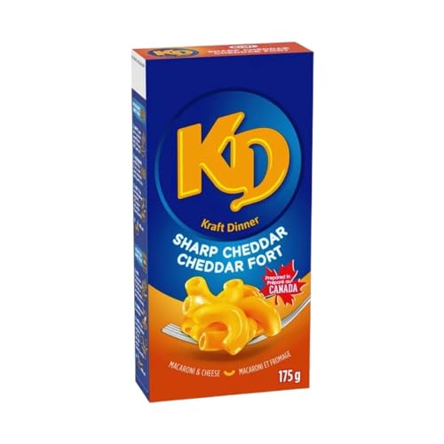 Kraft Dinner Sharp Cheddar Macaroni & Cheese, 175g/6.17oz (Shipped from Canada)