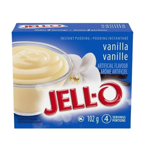 Jell-O Vanilla Instant Pudding Mix, 102g/4oz (Shipped from Canada)