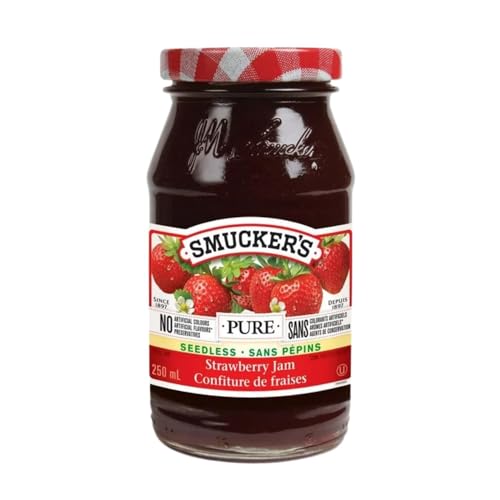 Smucker's Pure Seedless Strawberry Jam 250mL, 250 mL/8.45oz (Shipped from Canada)