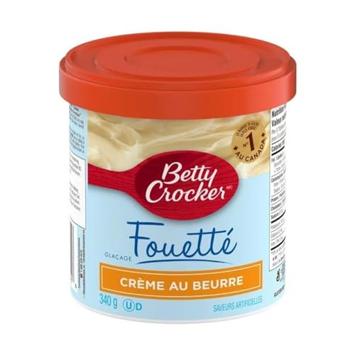Betty Crocker Gluten Free Whipped Frosting Buttercream, Ready-to-Spread, 340g/12 oz (Shipped from Canada)