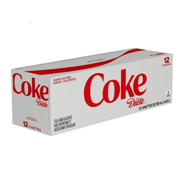 Diet Coke Can - Made with Canadian Ingredients, 12 x 355 mL/12 fl. oz. (Shipped from Canada)