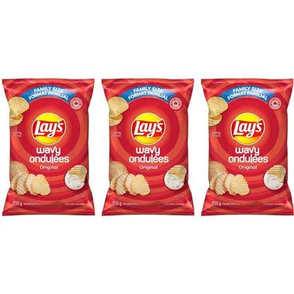 Lays Wavy Original Potato Chips pack of 3