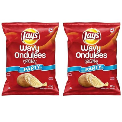 Lay's Wavy Original Potato Chips pack of 2