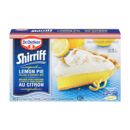 Generic Dr Oetker Shirriff Pie Filling, Lemon, 212g/7.5 oz (Shipped from Canada)