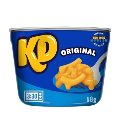 Kraft Dinner Original Macaroni & Cheese Snack Cups, 58g/2.05 (Shipped from Canada)