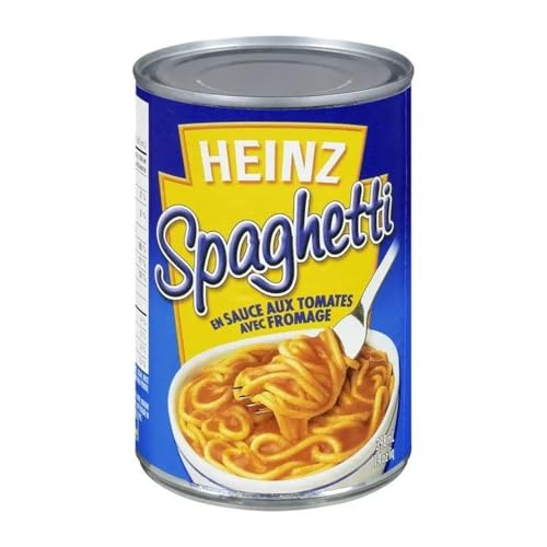 Heinz Spaghetti in Tomato Sauce with Cheese, No Preservatives, 398mL/13.5 fl. oz (Shipped from Canada)