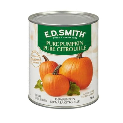 E.D. Smith 100% Pure Canned Pumpkin, 796 mL/26.9 fl. oz (Shipped from Canada)