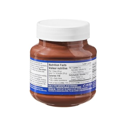 President's Choice Crunchy Chocolate Hazelnut Spread, 375g/13.2 oz (Shipped from Canada)