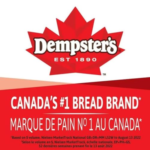 Dempster’s White Thin Sandwich Sliced Bread, 675g/23.80oz (Shipped from Canada)