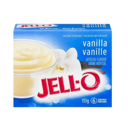 Jell-O Vanilla Instant Pudding Mix, 153g/5.40oz (Shipped from Canada)