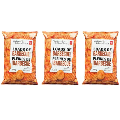 Presidents Choice Loads of Barbecue Chips pack of 3